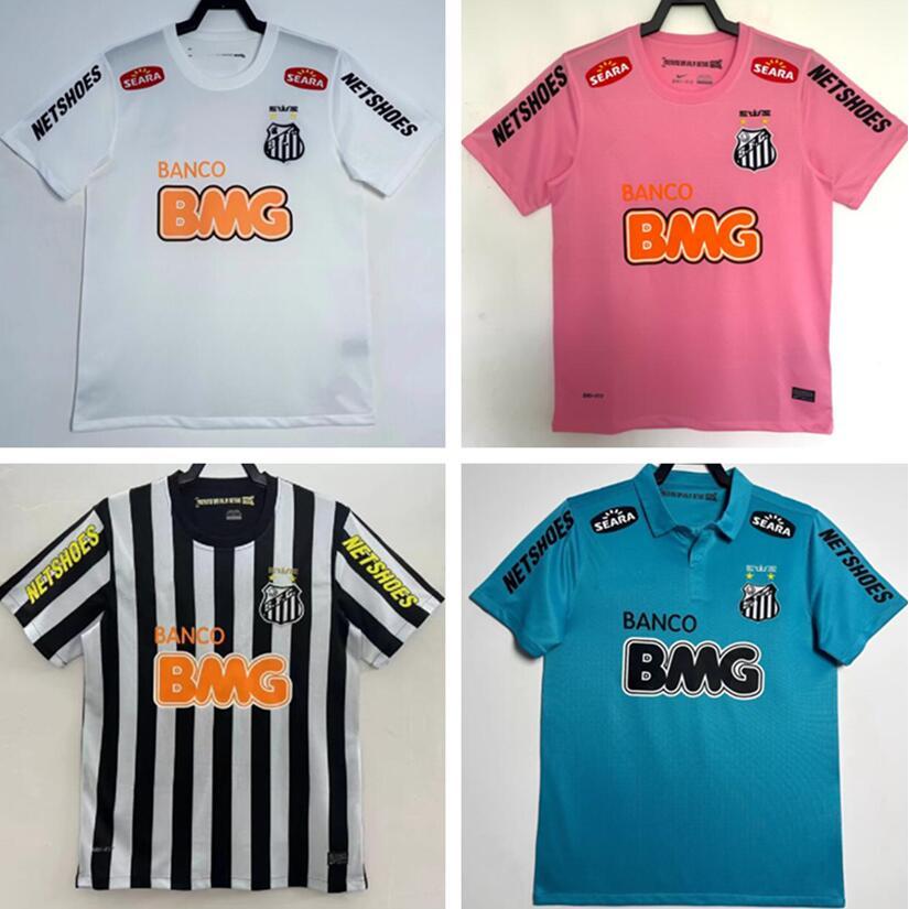 เสื้อบอลเรโทร Santos แบบกำหนดเอง ออกแบบโดย NEYMAR JR คุณภาพสูง