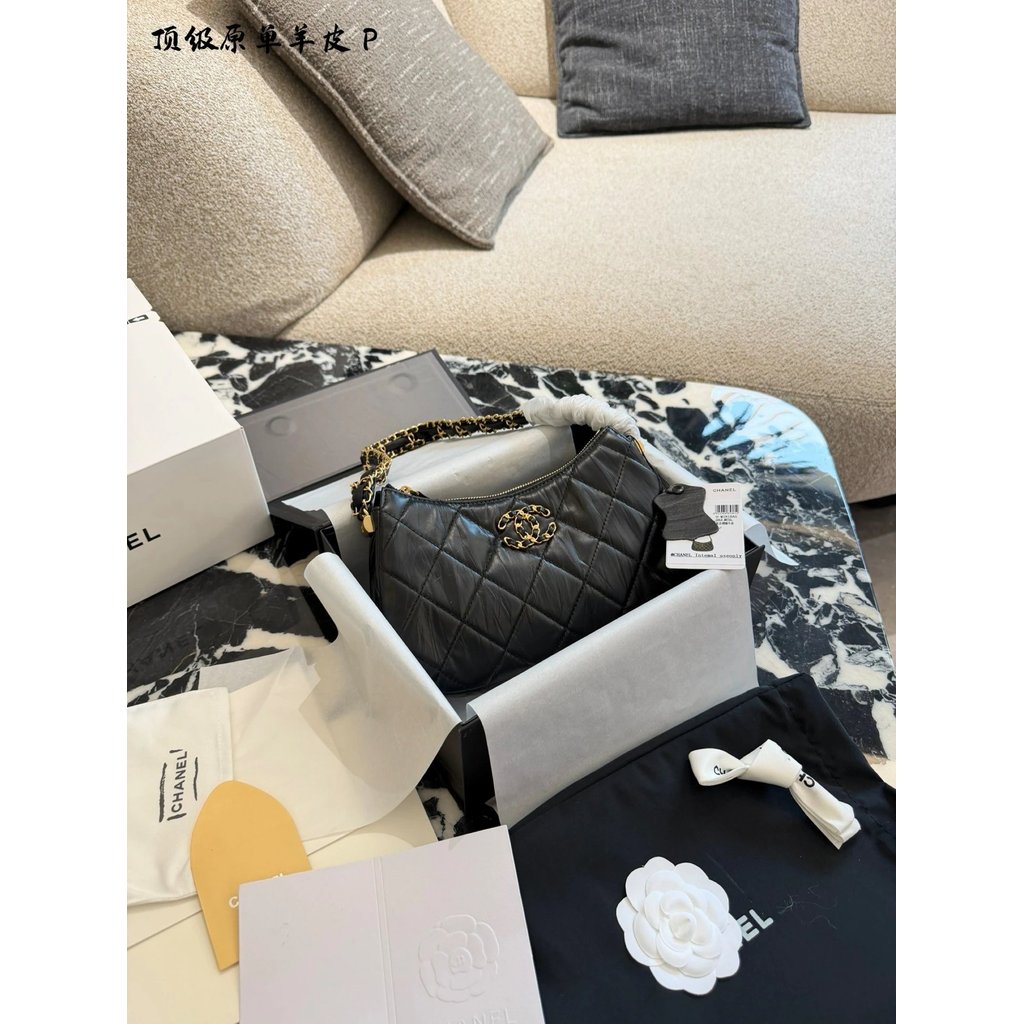 CHANEL 23K Vimmed Complex Shoulder Underarm Bag Mahjong Bag Chain Bag