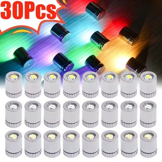 ไฟ LED แบบมีกาวในตัว 30 ชิ้นสําหรับงานฝีมือ DIY และการทําโมเดล | Electroplated Mini Bright Light, แบตเตอรี่ขับเคลื่อน, ตกแต่งวันหยุด & ช่องว่างขนาดเล็ก