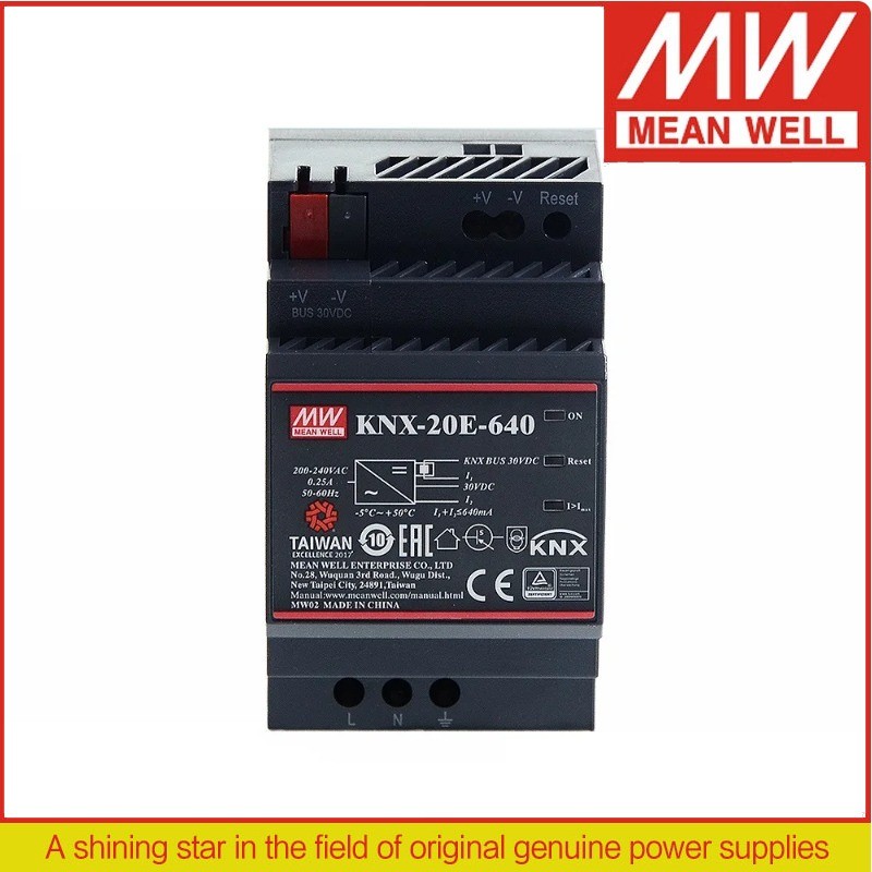 MEAN WELL 640mA KNX แหล่งจ่ายไฟ KNX-20E-640