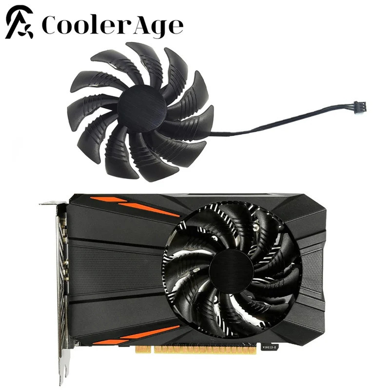 PLD09210S12HH T129215SU 3Pin Cooler พัดลม GTX1050 RX560 RX550 สําหรับ Gigabyte Geforce GTX 1050 1050