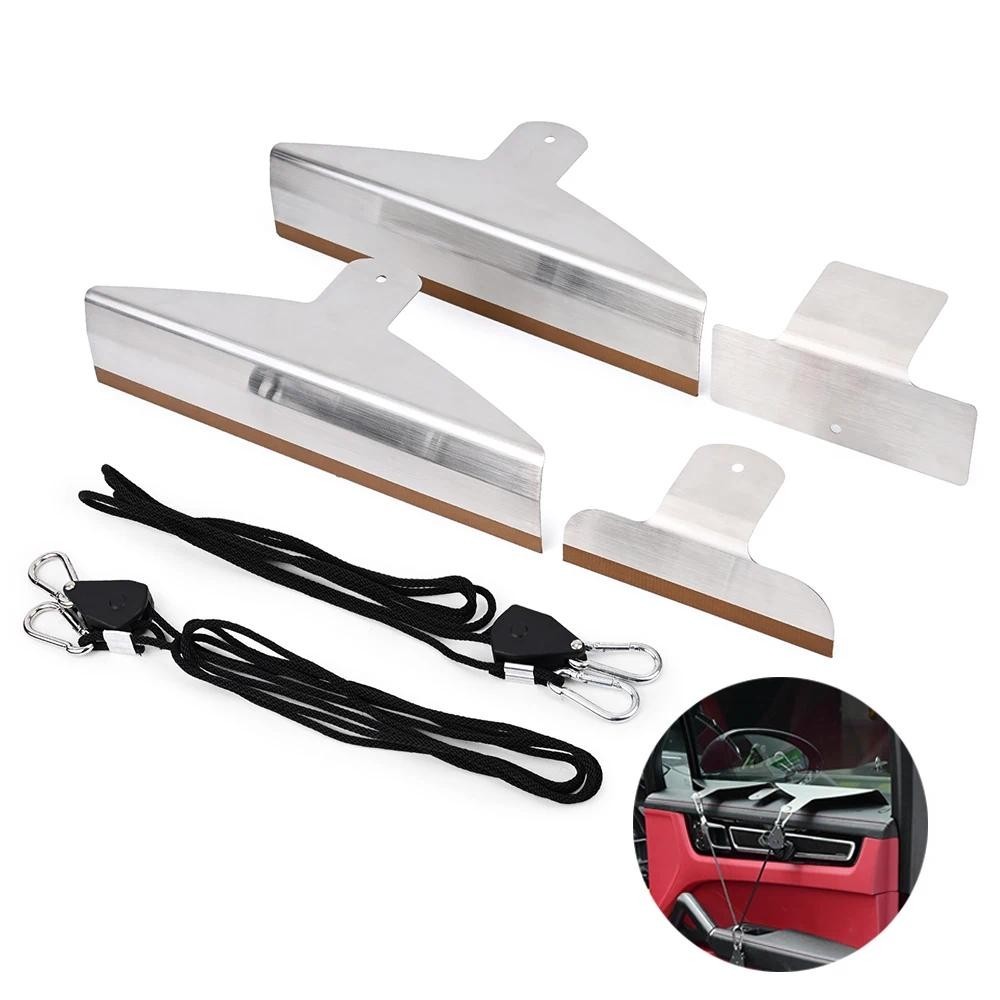 EHDIS รถหน้าต่างฟิล์มพลังงานแสงอาทิตย์ Tint Loader Auto Side Window Bottom Speed Loader 2 ชิ้นเชือกด
