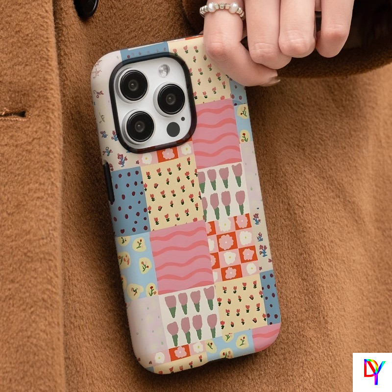 เคสสําหรับ Samsung A17/A16/A06/A07/A25/A26/A36/A37/A54/A55/A56/A57/S22/S23/S24/S25/S26 ซีรีส์โมเสค 2-in-1 สองชั้น