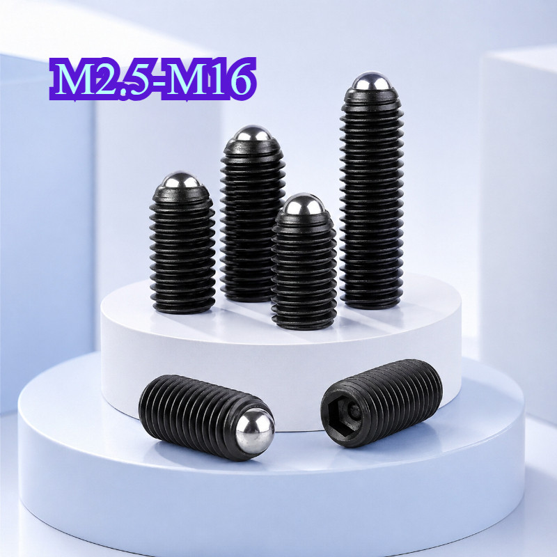 สกรูลูกเหล็ก, สกรูตําแหน่ง, สกรูคลื่นสกรู 12.9 เกรดหัวบอล plunger ตําแหน่งลูก M2.5-M16 * L4-50 มม.WY