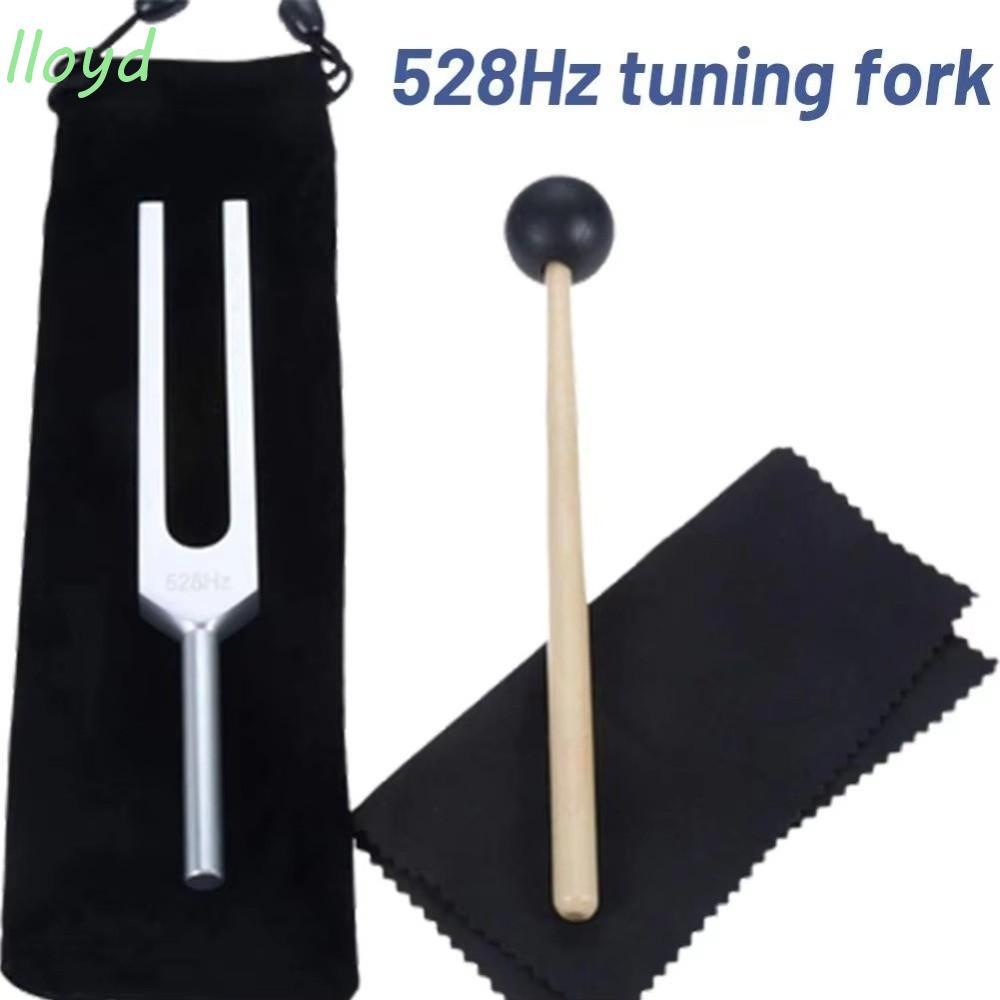 LLOYD ส้อมจูนชุด, 528Hz Ergonomic Bio-Acostic Tuning Fork, เครื่องมือสั่นสะเทือนเสียงพร้อมถุงเก็บ Reliever ความเครียดแบบพกพาทําความสะอาดหูและเครื่องมือสั่นสะเทือนเครื่องมือวินิจฉัย