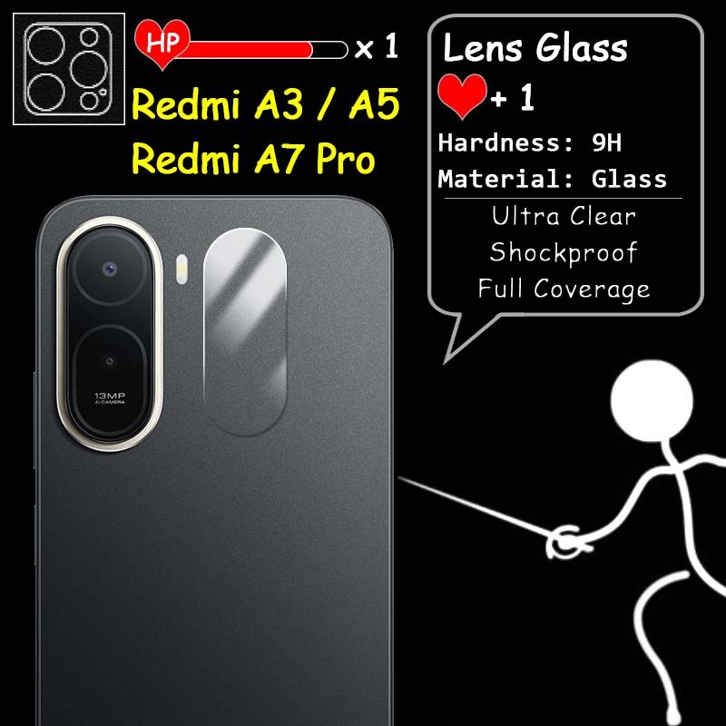 สําหรับ Xiaomi Redmi A7 Pro A5 A3 Ultra Clear Slim เลนส์กล้องด้านหลังคลุมทั้งหมด 9H กระจกนิรภัย Guar