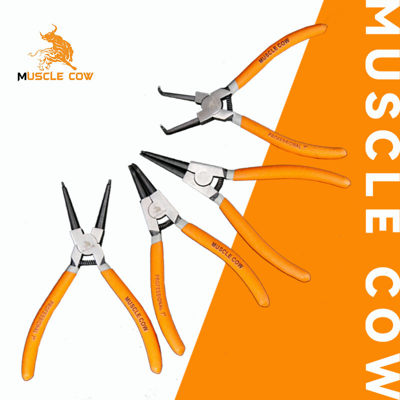 MUSCLE COW คีมหุบ-ถ่างแหวนปากตรง ปากงอ คีมถ่างแหวน คีมหุบแหวนปากตรง คีมถ่างตรง ถ่างงอ หนีบงอ อเนกประสงค์ ล็อตสุดท้าย