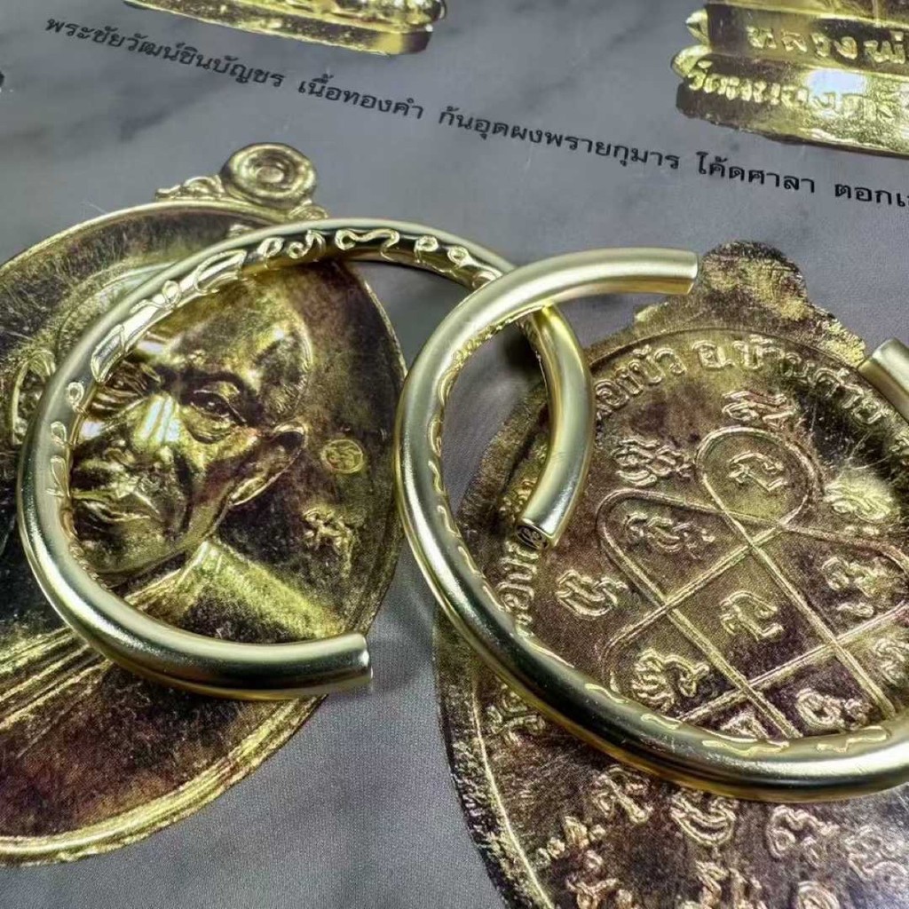 T Thailand Buddha Brand LP Zhaokun lisa สร้อยข้อมือทองญี่ปุ่นสไตล์เดียวกัน สร้อยข้อมือวิธีโบราณ