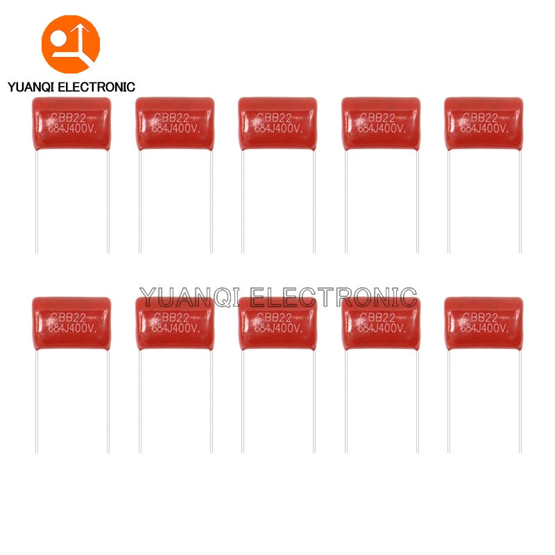 10pcs 63V 100V 250V 400V 450V 630V 2000V 103J 104J 105J 155J 223J 224J 225J 334J 474J 475J CBB ตัวเก