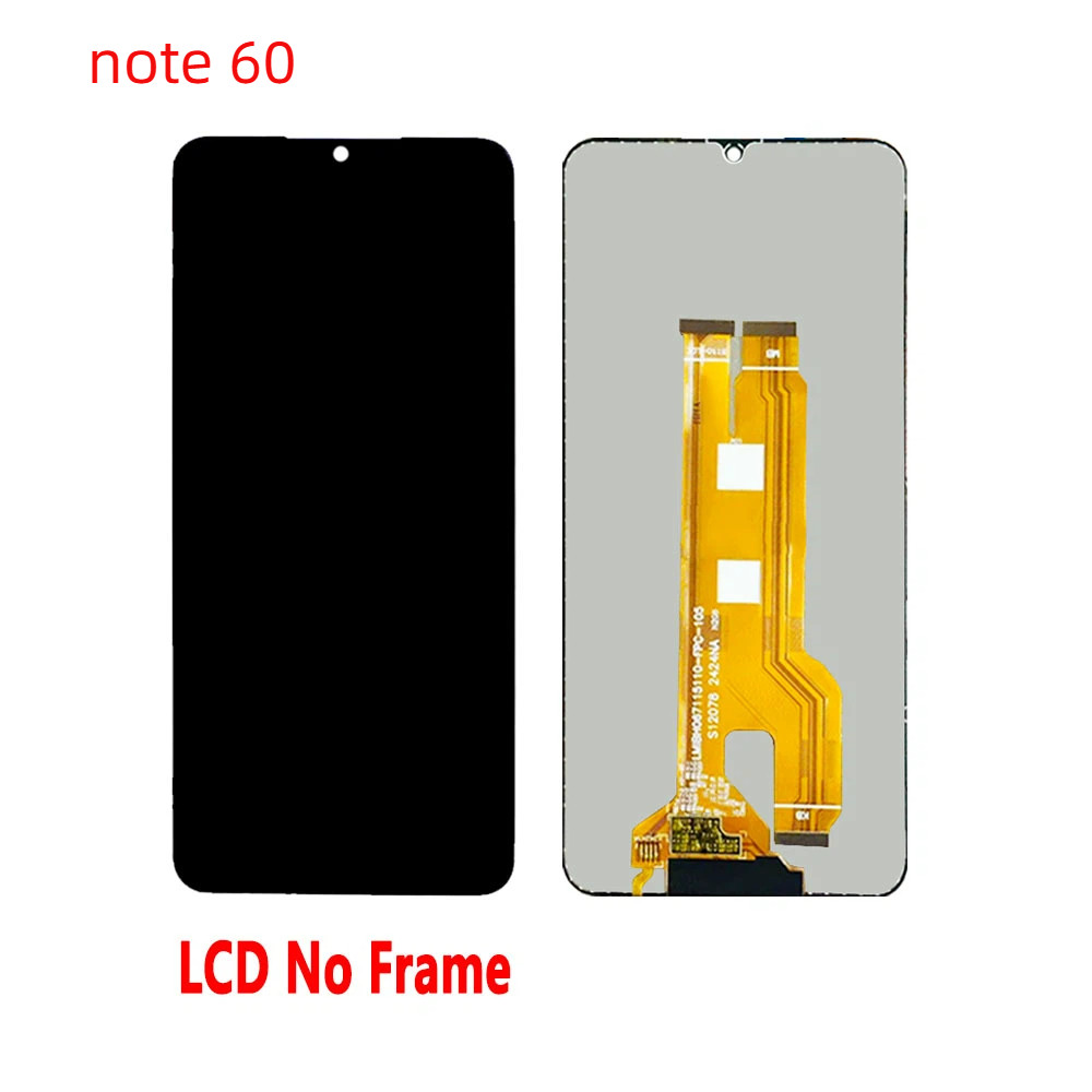 สําหรับRealmeหมายเหตุ60 60x RMX3933 RMX3938จอแสดงผลLCD Touch Screen DigitizerกรอบRealmeหมายเหตุ70หมา