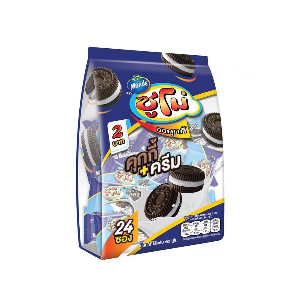 [สินค้าส่งด่วน] ซูโม่ มินิคุกกี้ไส้ครีม 9 ก. X24 SUMO MINI COOKIES AND CREAM 9 G. X24