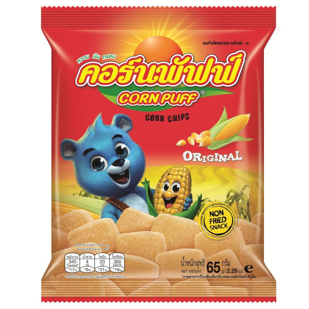 [สินค้าส่งด่วน] คอร์นพัพฟ์ ดั้งเดิม 65กรัม CORNPUFF ORIGINAL FLAVOURED 65G.