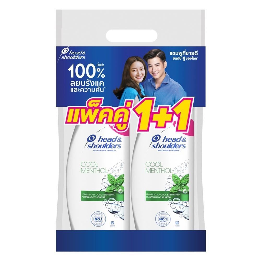 [สินค้าส่งด่วน] HEAD AND SHOULDERS แชมพู คูลเมนทอล 370มล.X2 HEAD AND SHOULDERS SHAMPOO COOL MENTHOL 370ML.X2