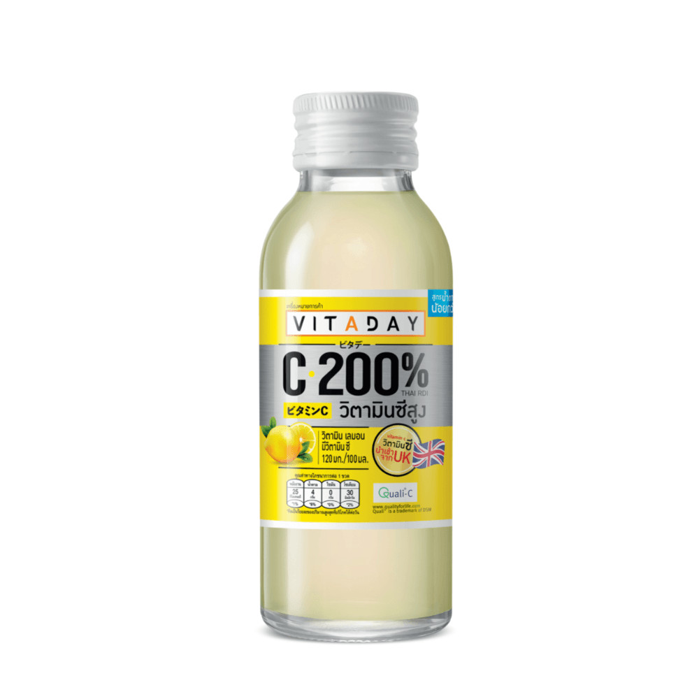 [สินค้าส่งด่วน] วิตอะเดย์ วิตามินซี เลมอน 470 มล. X6 VITADAY VITAMIN C 200% LEMON 470 ML X6