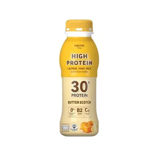 [สินค้าส่งด่วน] ซันชายน์ นมโปรตีนสูง รสบัตเตอร์สก็อตซ์ 340 มล. SUNSHINE HIGH PROTEIN BUTTER SCOTCH 340 ML