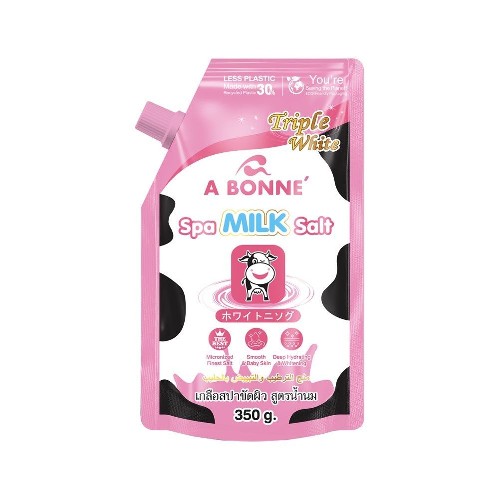 [สินค้าส่งด่วน] เอบอนเน่เกลือสปาขัดผิวสูตรน้ำนม 350 ก. A BONNE SPA MILK SALT 350 G. ราคาถูก Shopee Lazada
