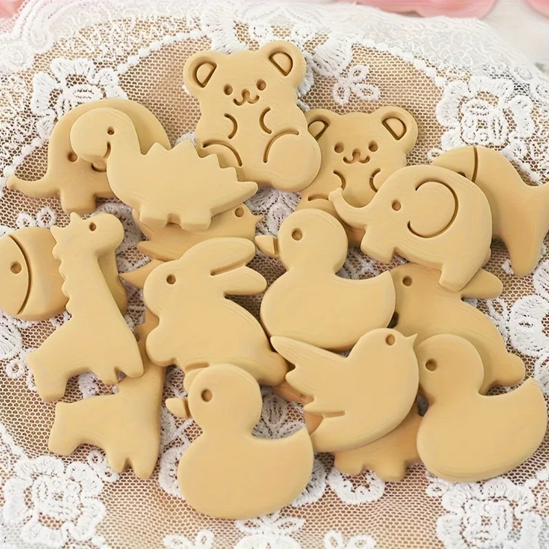8Pcs Cute Bear Santa/reindeer Easter Bunny Chick Dinosaur Cutter Biscuit Baking Mold Halloween Anima
