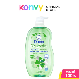 D-nee Organic Head&Body Baby Wash For Newborn ดีนี่สบู่เหลวอาบน้ำและสระผม 800ml (Organic/Alway Happy/Sakura/Sweet Dream)