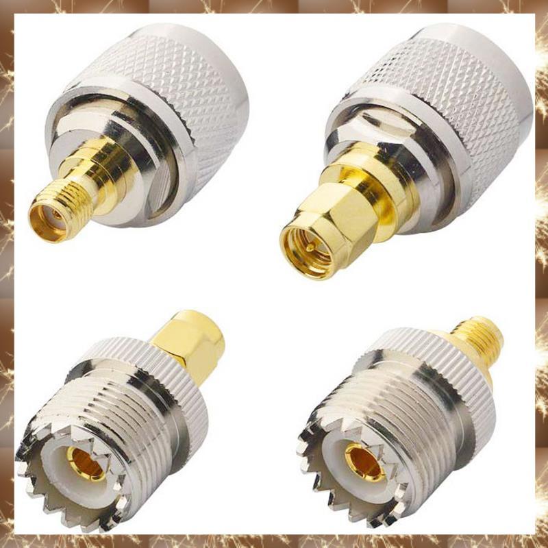(YMN)4 ชิ้น / ชุด UHF SL16 PL259 SO239 ถึง SMA ปลั๊กชายแจ็คตัวเมีย Connector Test Converter