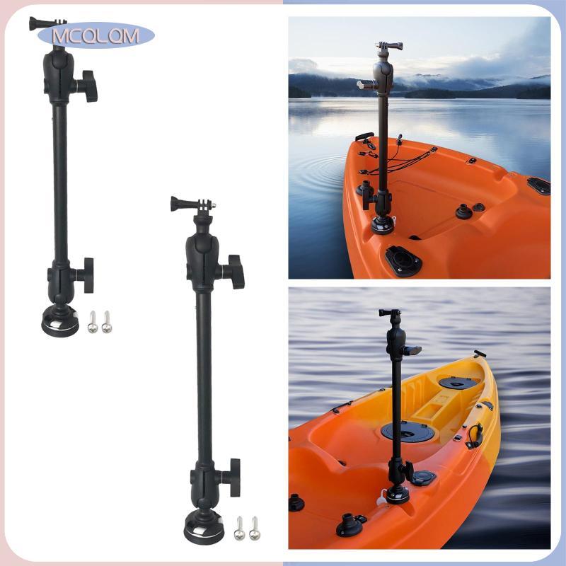 [mcqlqm] Kayak Action Camera Mount Adapter Canoes Adjustable Action Cam Bracket Stand