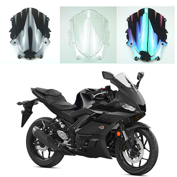 เหมาะสําหรับ Yamaha YZF R3 V3 R25 19-23 กระจกด้านหน้ากระจก Deflector
