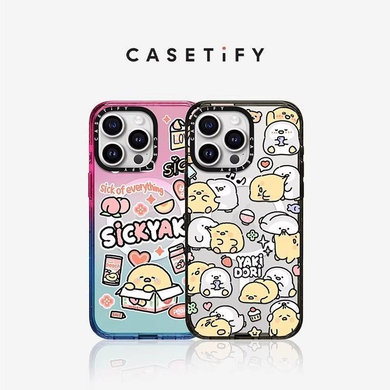 CASETiFY Co-Branded SICKYAKI Chumi Chumi iPhone17 อะคริลิค 16 Magnetic Apple 15 เคสโทรศัพท์ 05.04.02
