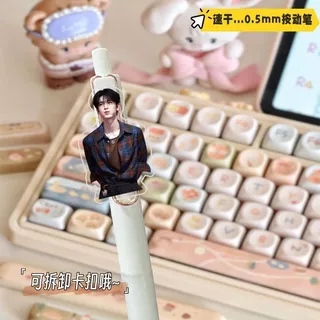 Zhang Linghe สินค้ากดปากกาสําหรับคําถามแปรงสอบของนักเรียนโดยเฉพาะ 0.5 มม. Smooth Quick-Drying มูลค่าสูงสีดํา