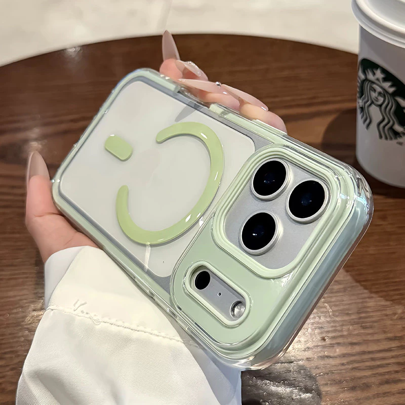 เคสโทรศัพท์แม่เหล็ก สําหรับ iPhone 17 Pro Max Air 16 15 14 Pro Max 16 Plus สีลูกกวาดกันกระแทกซิลิโคนอ่อนนุ่ม