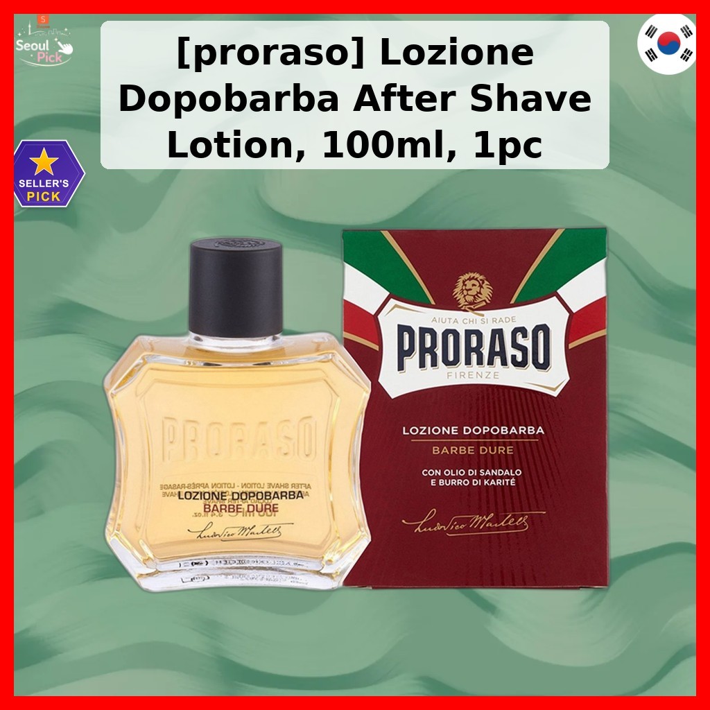 [proraso] Lozione Dopobarba After Shave Lotion, 100ml, 1pc / Korean After Shave Lotion / Skin Condit