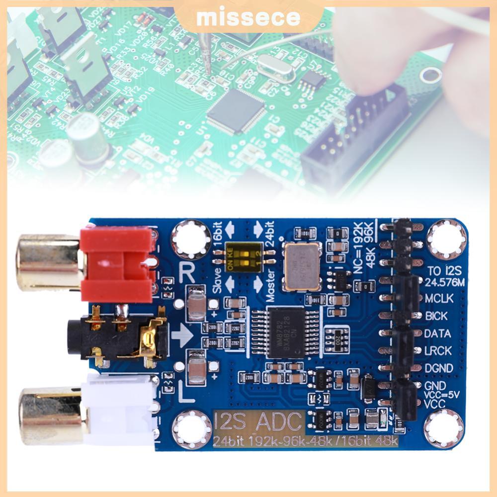 I2S ADC Master Slave โหมด Development Board WM8782S Lossless ถอดรหัสเสียงดิจิตอล 24BIT 192K 96K 48K 