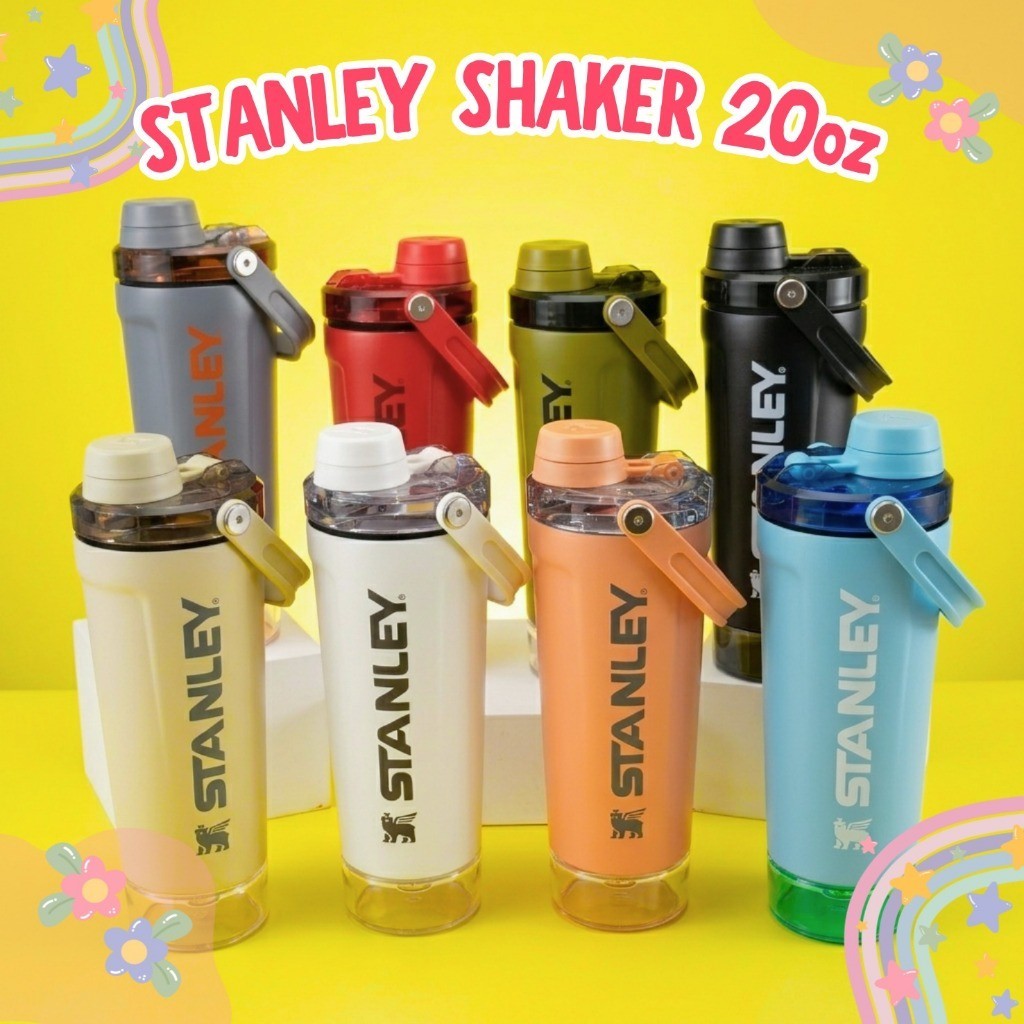 STNLY SHAKER 20OZ TUMBLR SHAKER GYM DRINK BOTTLE TUMBLR BOTTLE YUMBENTO