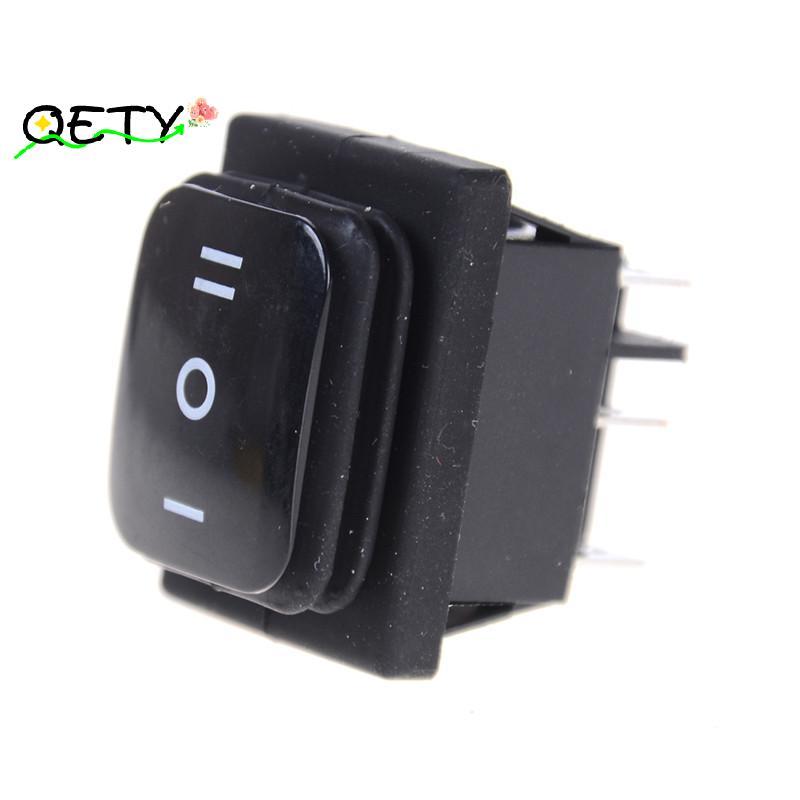 [qetyellow] 12V กันน้ํา 6Pin DPDT Self Loing สี่เหลี่ยมผืนผ้า Roer Switch TH
