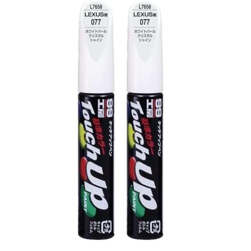 SOFT99 Lexus Touch-Up Paint Pen - White Pearl Crystal Shine (Code 077) - 12ml Automotive Repair Pain