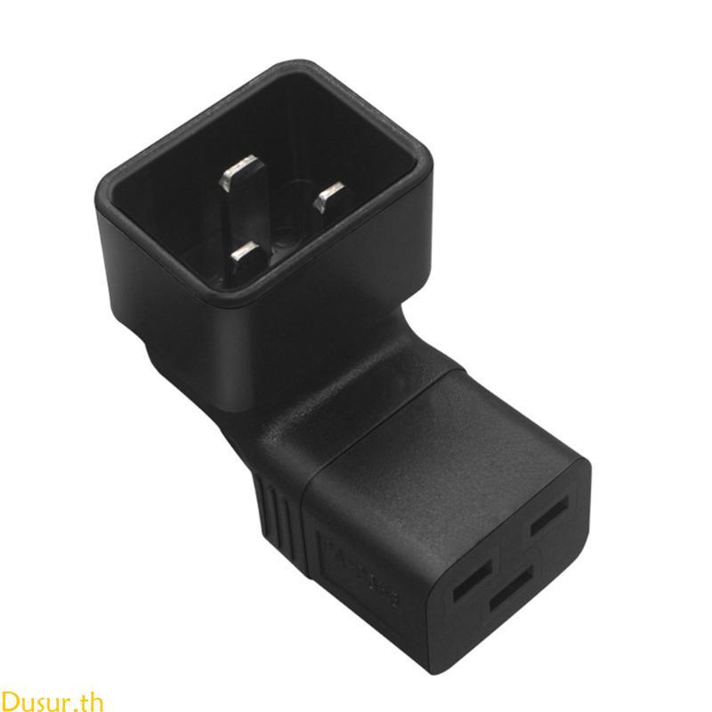 Dusur IEC320 C20 ถึง IEC320-C19 Connector อะแดปเตอร์ไฟฟ้าแปลงซ็อกเก็ตชายหญิง