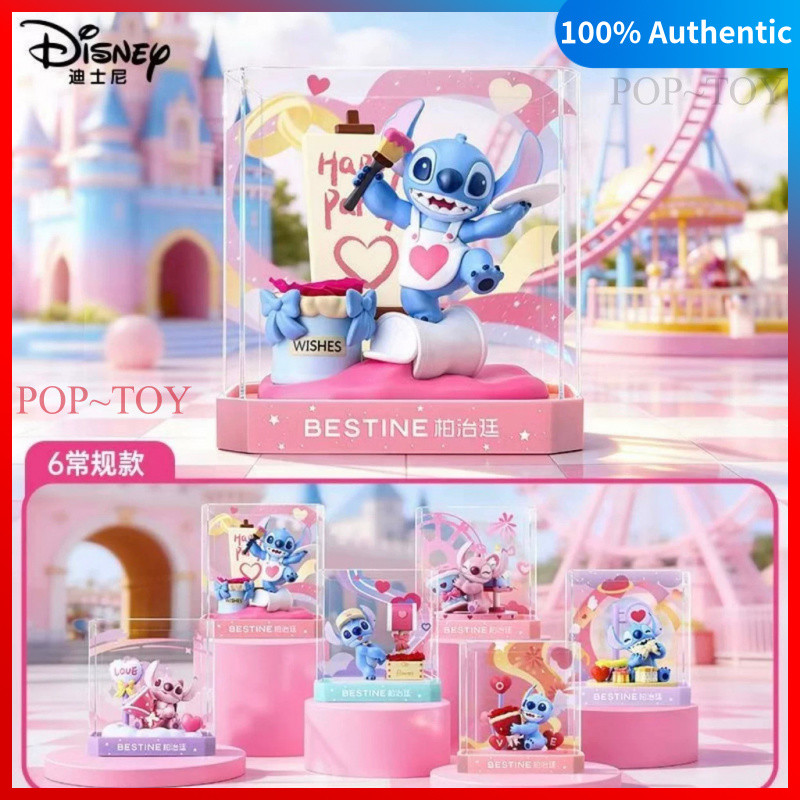 Disney Stitch Adorable Land Series Cute Figures blind box collectible figurine decorative gift besti