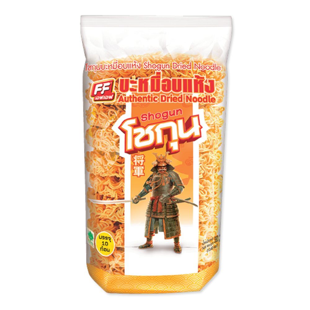 เอฟเอฟ บะหมี่กึ่งสำเร็จรูป 380 กรัม (FF Shogun Authentic Dried Noodle 380 g)
