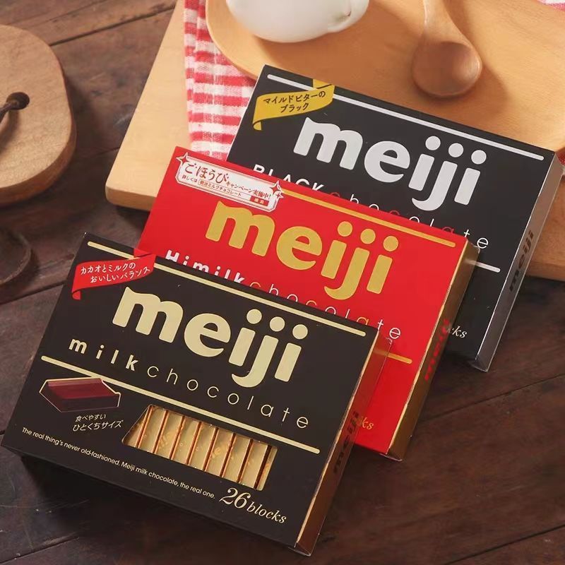 [Meiji] Meiji ญี่ปุ่นนําเข้าเปียโนช็อกโกแลตนมสตรอเบอร์รี่ที่แข็งแกร่งพิเศษขนมของขวัญวันเด็ก 5.6