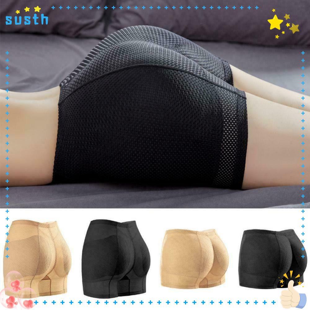 SUSTH แผ่นสะโพก Shapewear, Breathable Tummy Control Butt Lifter Shaper กางเกง, Push Up Hip Enhancer ปลอมตูดชุดชั้นในที่มองไม่เห็น