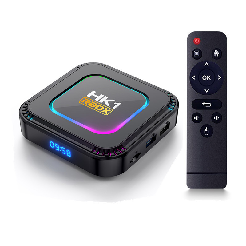 Hk1 rbox k8 Set Top Box RK3528 4Gb/64Gb Android 13 WIFI6 พร้อม Bluetooth tvbox