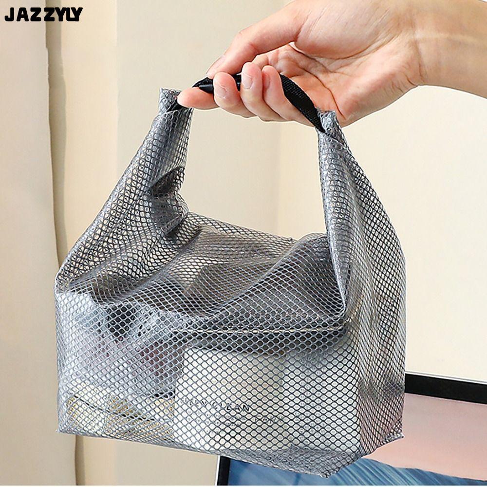 จัดส่งรวดเร็วJAZZYLY Shopping Bag, กระเป๋าเก็บของกันน้ําแบบพกพา, Fashion Buckle Type Makeup Bag Travel