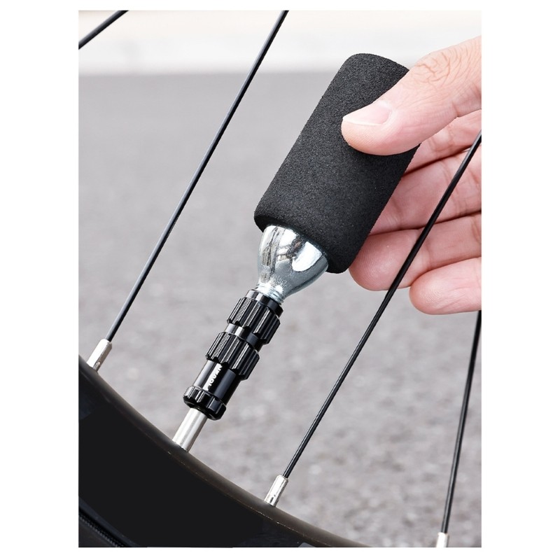 EDB* จักรยาน CO2 Inflator หัวจักรยาน Tyre ปั๊มวาล์ว CO2 รวมตลับหมึก