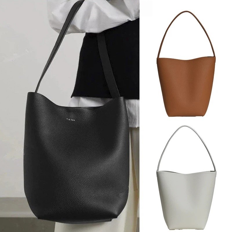 ของแท้หนังขนาดใหญ่ความจุกระเป๋า 2026 ฤดูใบไม้ผลิลิ้นจี่ Grain Cowhide High-End Sense กระเป๋าถือไหล่เดียวทุกวัน