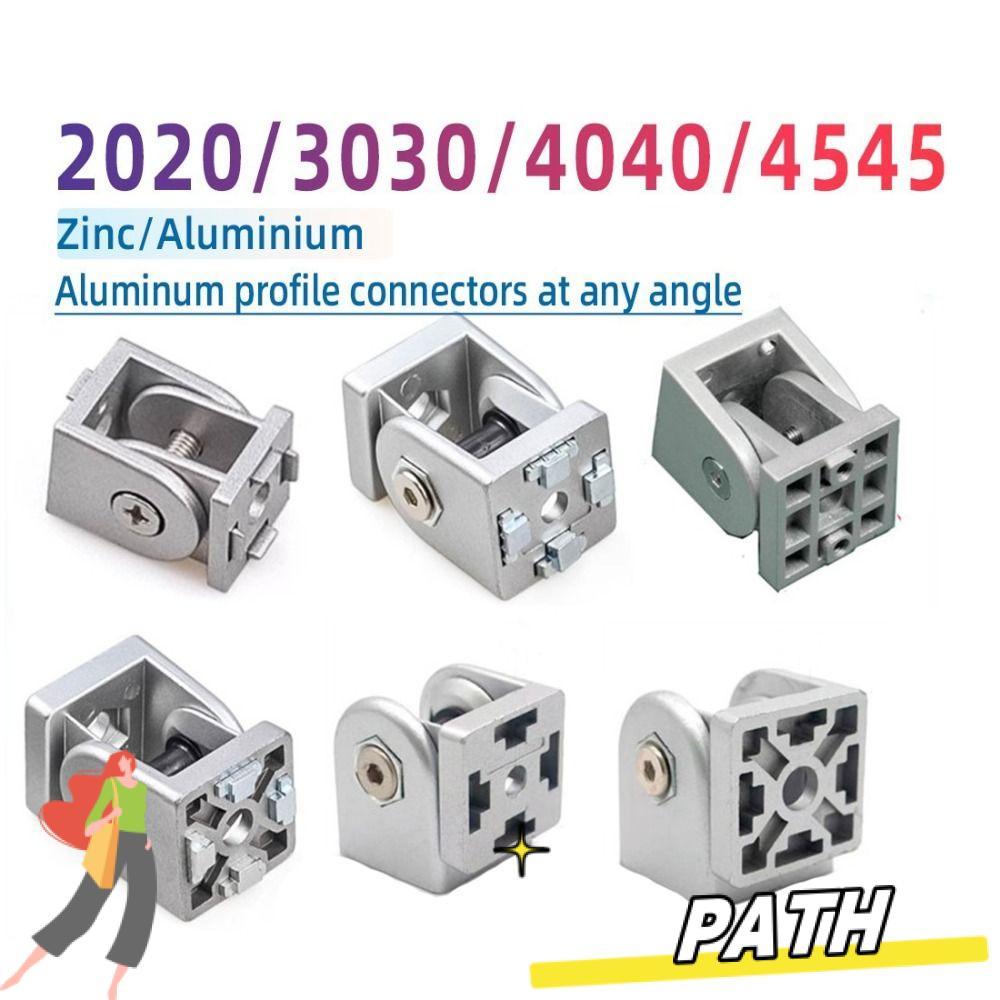 PATH Pivot Joint Connector, บานพับปรับได้สังกะสีอัลลอยด์, อลูมิเนียมโปรไฟล์ฐานเลื่อนยืดหยุ่น Pivot ข