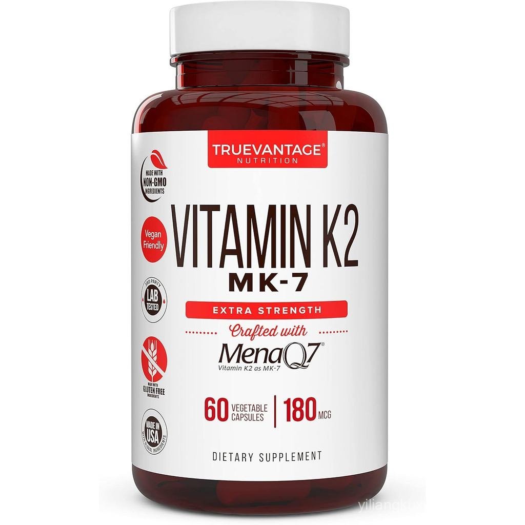 วิตามิน k2 MK-7 อาหารเสริม 180mcg -วิตามิน K2 รองรับสุขภาพกระดูกและหัวใจสําหรับการดูดซึมแคลเซียมของห