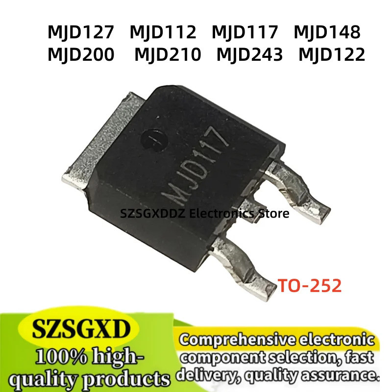 5PCS MJD112 MJD117 MJD122 MJD127 MJD148 MJD200 MJD210 MJD243 TO-252 Field Effect ทรานซิสเตอร์