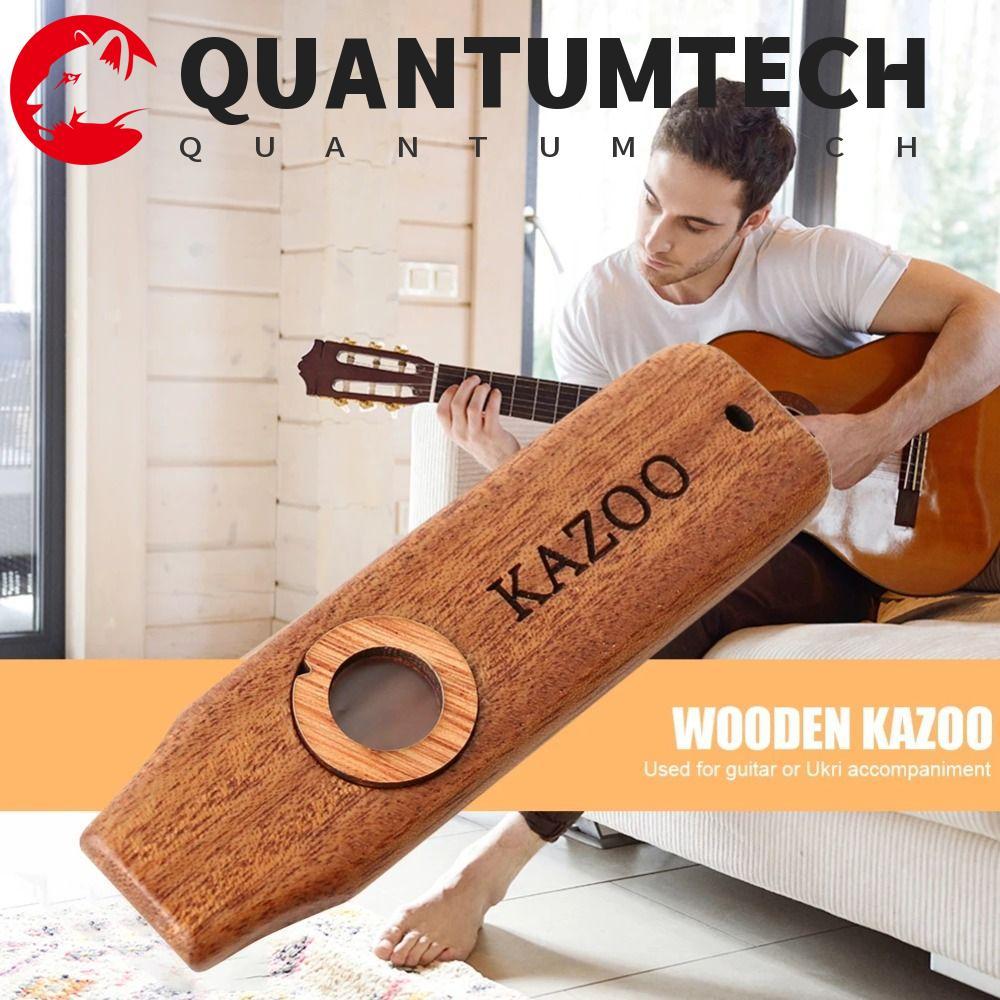 QUANTUMTECH ไม้ Kazoo, ไม้พร้อมเชือกเส้นเล็ก น้ําหนักเบารองรับ Kazoo, เครื่องมือสวมใส่เรียนรู้ได้อย่