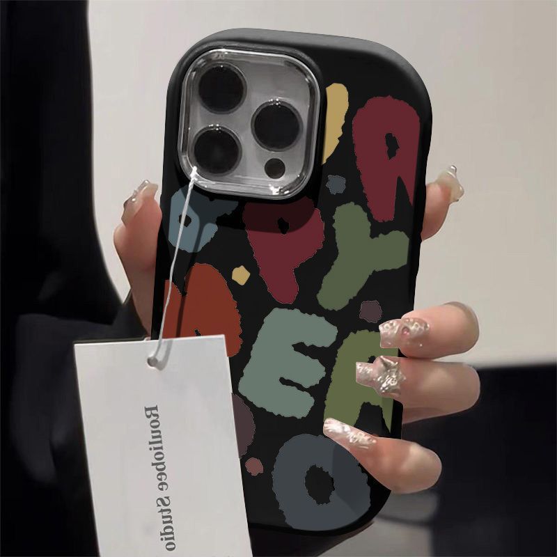 เคส OPPO A77S A5 A9 A31 2020 A12 A38 A92 A16 A18 A60 A79 A18 จดหมายสี เคสโทรศัพท์ซิลิโคน CH2376A