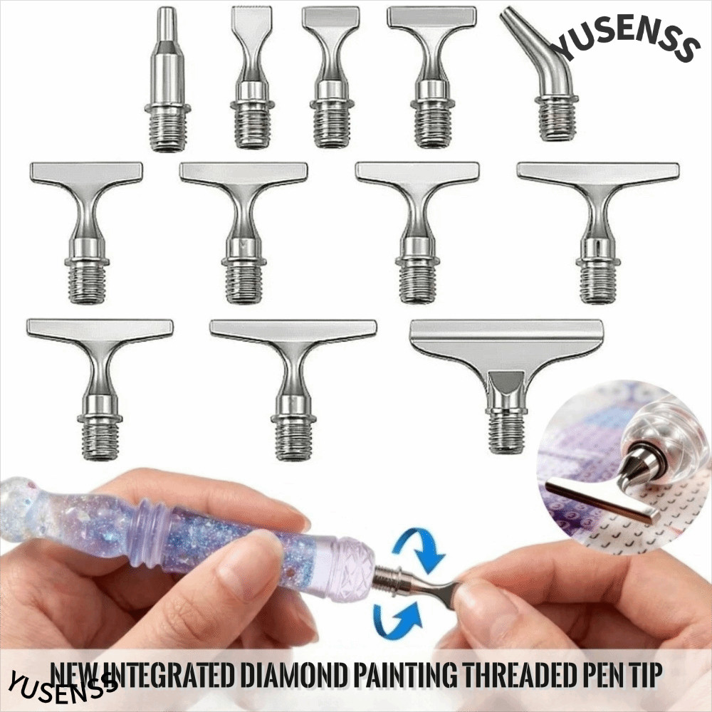 อุปกรณ์เสริมบิตเกลียว YUSEN,ปากกาศิลปะ DIY Craft Diamond Painting หัวปากกาเกลียว,เปลี่ยนปลายบางอุปกร