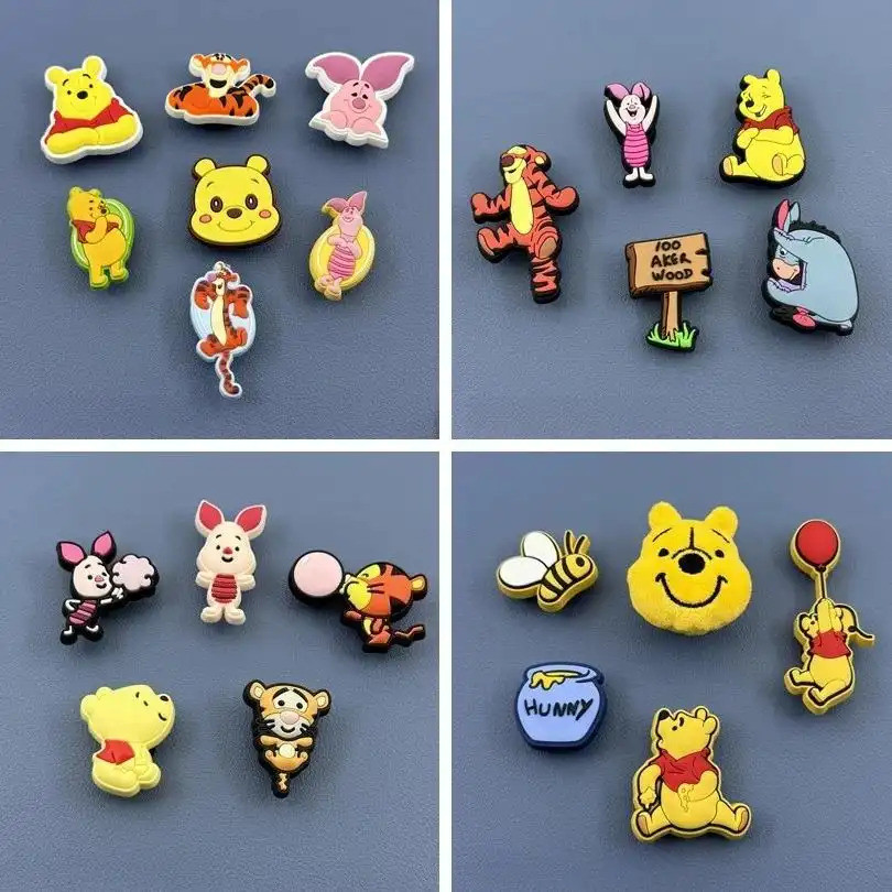 Charms Win-ie series หัวเข็มขัดรองเท้า อุปกรณ์เสริมดอกไม้ DIY ที่ไม่ซ้ํากัน