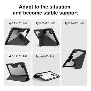 พร้อมส่งในไทย เคส สำหรับ ไอแพด For iPad Pro 11 2025 M5 2024 M4 2020 2018 12.9 2022 Air 13 2026 11 10.2 2021 เคสแบบพับได้
